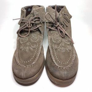 Dell Rapids Leather Moccasin Shoes Size 11M Slim Foot